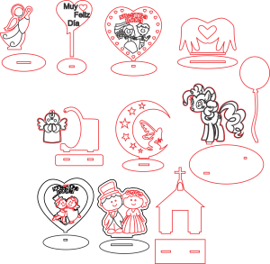 Centros de mesa de amor