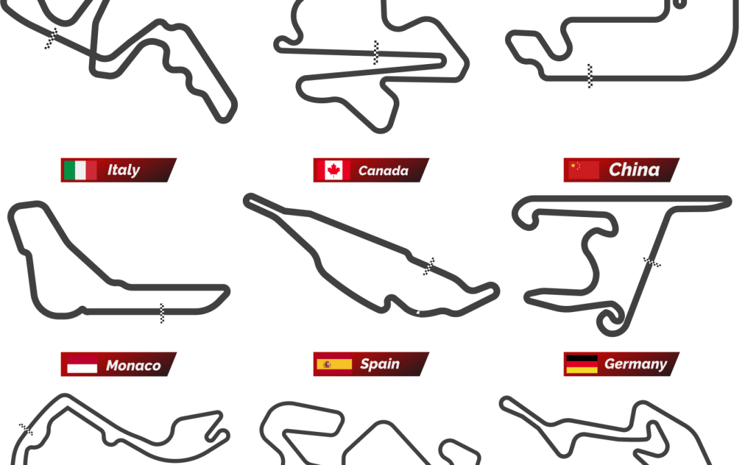 Trayectos de carrera de F1