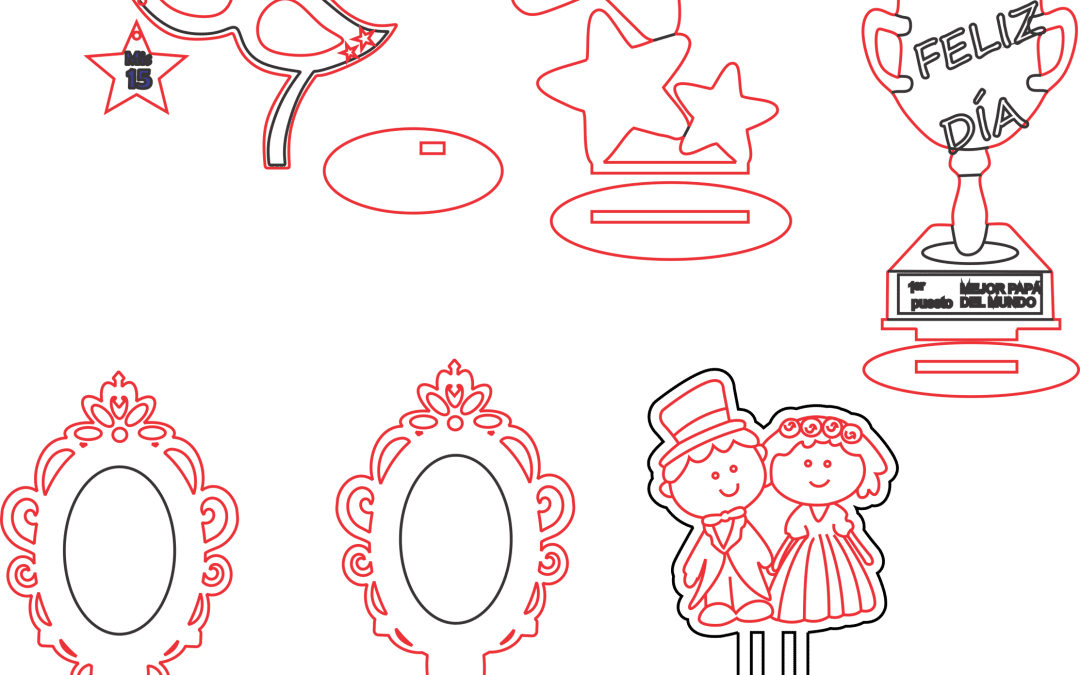 Espejos y decorativos de fiesta