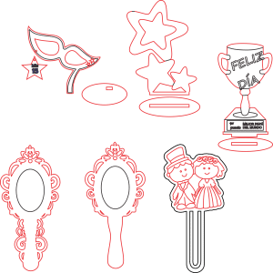 Espejos y decorativos de fiesta