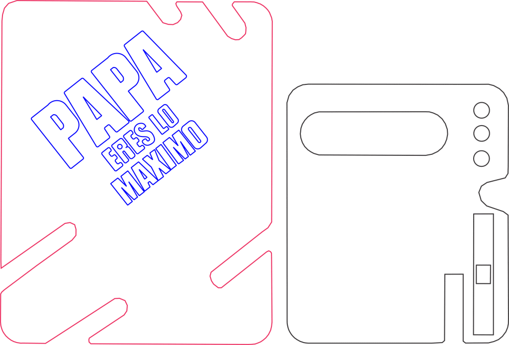 Papá eres lo máximo — vector para corte CNC