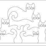 Gatos juntos - Vector descarganle para corte CNC y grabado laser gratis | Stanser