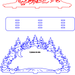 Paisaje invernal - Vector descarganle para corte CNC y grabado laser gratis | Stanser