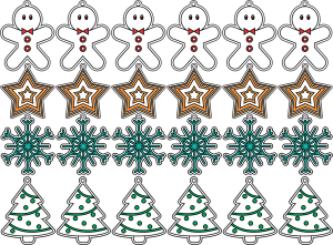 Juegos de colgantes navideños