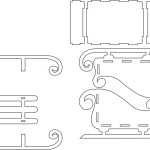 Trineo 2 - Vector descarganle para corte CNC y grabado laser gratis | Stanser