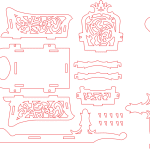 Trineo 3 - Vector descarganle para corte CNC y grabado laser gratis | Stanser