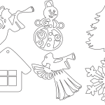 Colgantes navideños con querubines - Vector descarganle para corte CNC y grabado laser gratis | Stanser