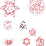Imágenes decorativas de navidad - Vector descarganle para corte CNC y grabado laser gratis | Stanser