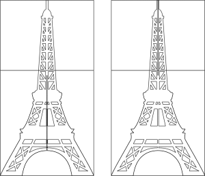 Cuadro de Torre Eiffel ensamblable