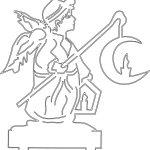 Ángel con farol - Vector SVG DXF para CNC Router y Laser CO2 - Descargable gratis | Stanser