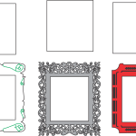 Trío de marcos - Vector descarganle para corte CNC y grabado laser gratis | Stanser
