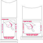 Recuerdo de graduación 3 - Vector descarganle para corte CNC y grabado laser gratis | Stanser