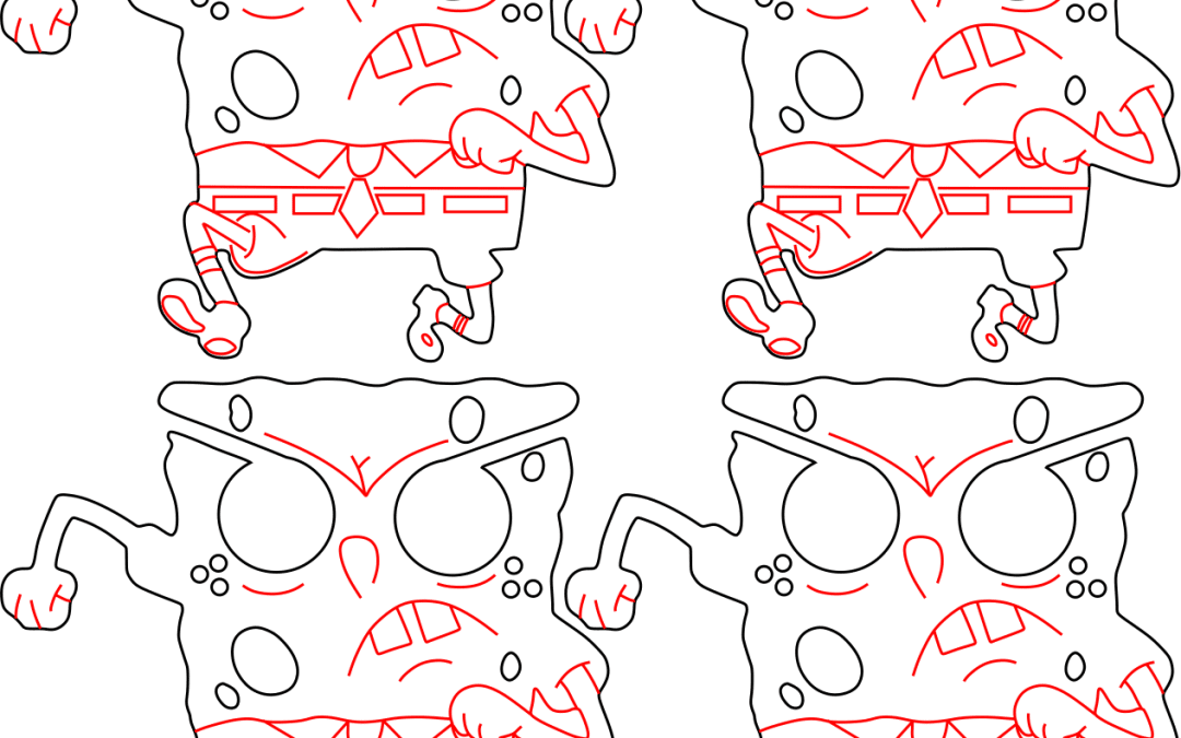 Personaje de caricatura enojado