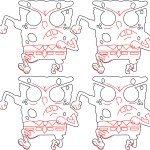 Personaje de caricatura enojado - Vector SVG DXF para CNC Router y Laser CO2 - Descargable gratis | Stanser