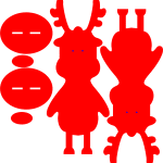 Siluetas de reno - Vector descarganle para corte CNC y grabado laser gratis | Stanser