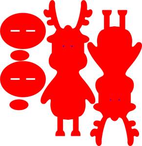 Siluetas de reno