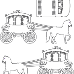 Carruaje con caballos armable - Vector descarganle para corte CNC y grabado laser gratis | Stanser