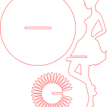 Perfil de mujer con base - Vector SVG DXF para CNC Router y Laser CO2 - Descargable gratis | Stanser