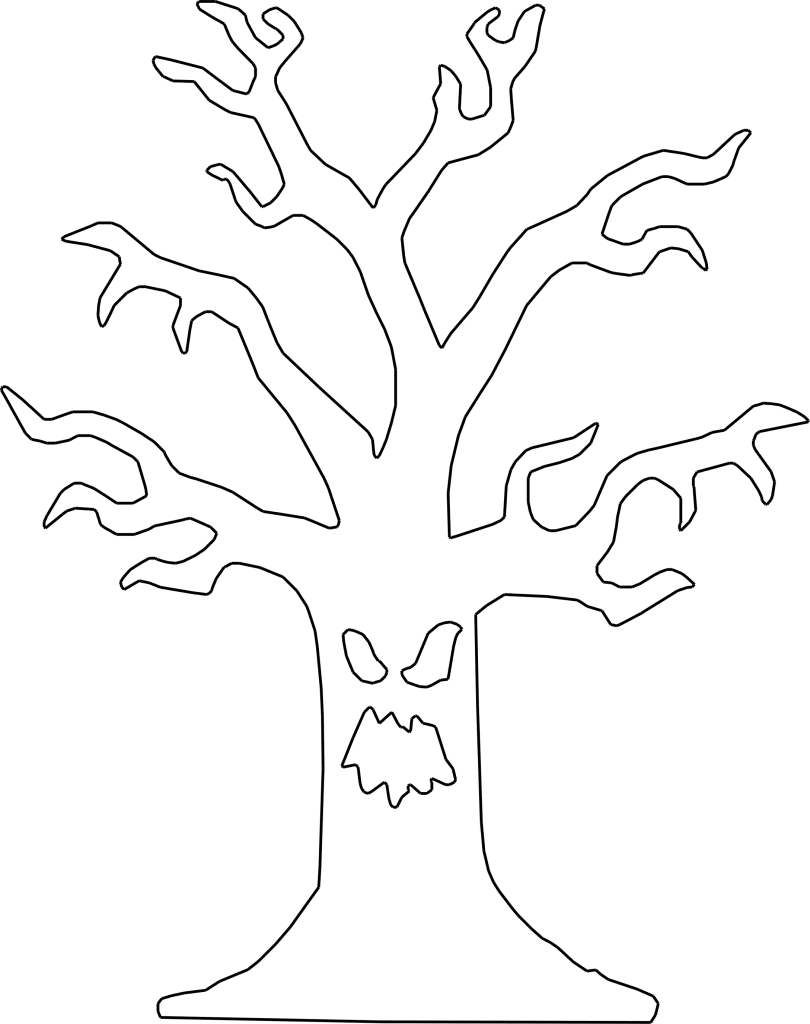 Árbol tétrico — vector para corte CNC