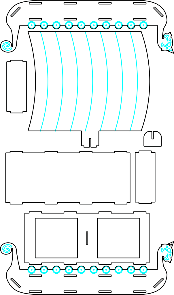 Barca — vector para corte CNC