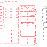Par de cajas perforadas - Vector SVG DXF para CNC Router y Laser CO2 - Descargable gratis | Stanser