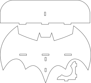 Silueta de murciélago
