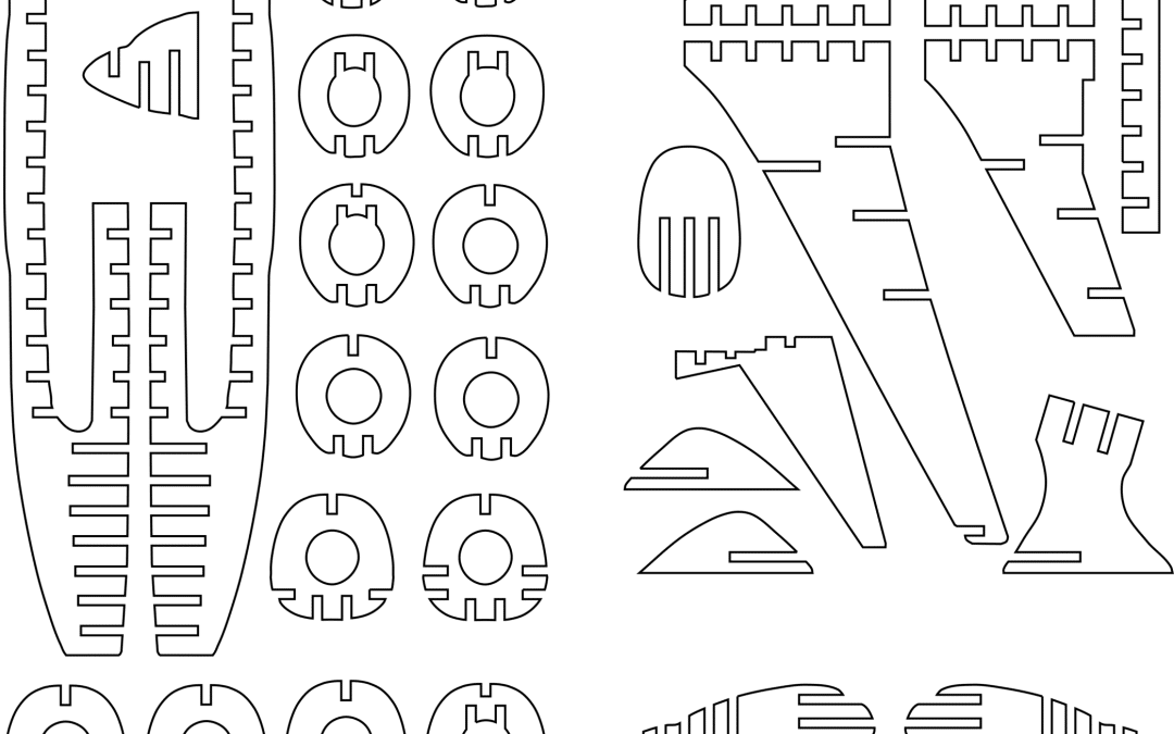 Avión comercial armable