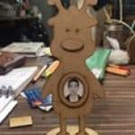 Portarretrato de reno - Vector descarganle para corte CNC y grabado laser gratis | Stanser