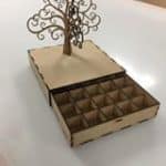 Cajón con división "Árbol" - Vector SVG DXF para CNC Router y Laser CO2 - Descargable gratis | Stanser