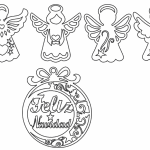 Ángeles navideños - Vector descarganle para corte CNC y grabado laser gratis | Stanser