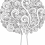Árbol de copa redonda de espirales - Vector descarganle para corte CNC y grabado laser gratis | Stanser
