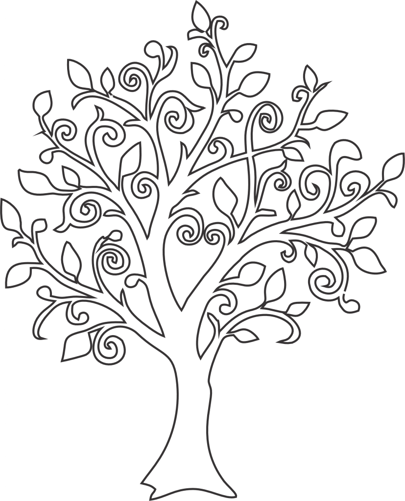 Árbol — vector para corte CNC