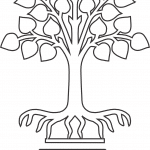 Árbol con raíces y base - Vector descarganle para corte CNC y grabado laser gratis | Stanser