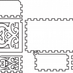 Caja para tarjetas de presentación - Vector SVG DXF para CNC Router y Laser CO2 - Descargable gratis | Stanser