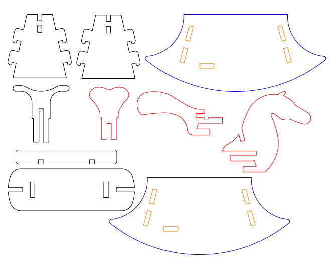 Caja con cabeza de caballo