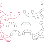 Candelabro de 4 velas - Vector SVG DXF para CNC Router y Laser CO2 - Descargable gratis | Stanser