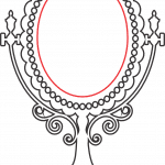 Espejo giratorio simulado, con base - Vector descarganle para corte CNC y grabado laser gratis | Stanser