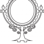 Espejos "Corazón" con base - Vector descarganle para corte CNC y grabado laser gratis | Stanser