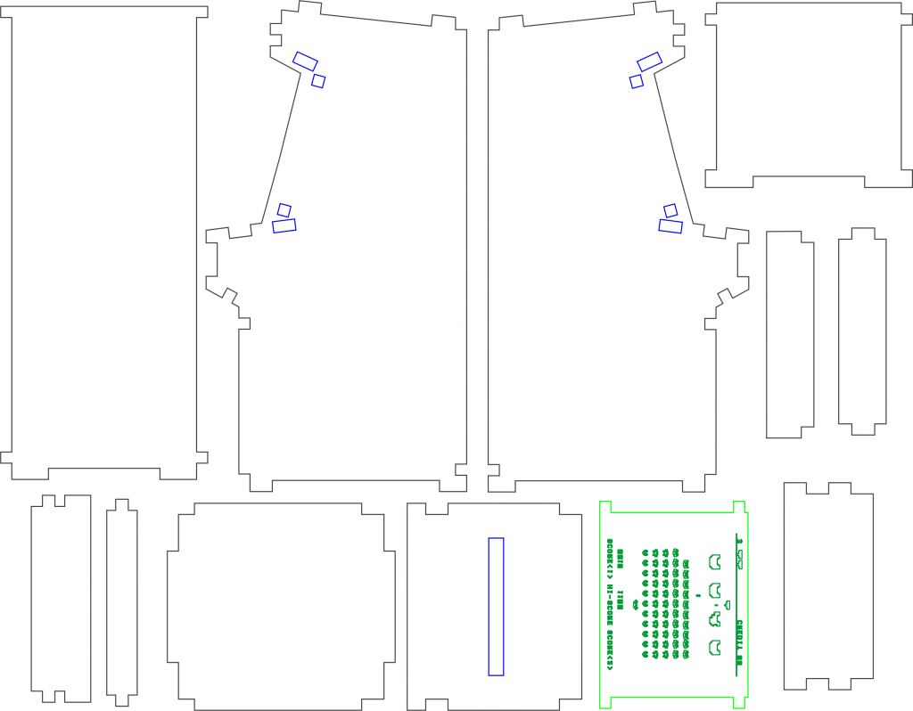 Máquina arcade tridimensional — vector para corte CNC