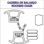 Silla mecedora - Vector descarganle para corte CNC y grabado laser gratis | Stanser