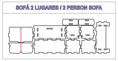 Sofá de 2 plazas