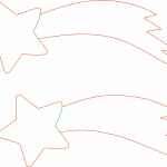 Estrellas fugaces - Vector descarganle para corte CNC y grabado laser gratis | Stanser
