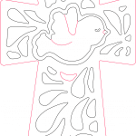 Cruz con paloma del Espíritu Santo - Vector SVG DXF para CNC Router y Laser CO2 - Descargable gratis | Stanser