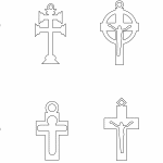 Colgantes de cruces - Vector SVG DXF para CNC Router y Laser CO2 - Descargable gratis | Stanser