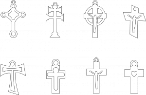 Colgantes de cruces