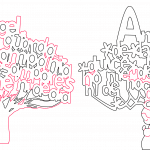 Árboles con oraciones - Vector SVG DXF para CNC Router y Laser CO2 - Descargable gratis | Stanser
