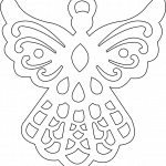 Colgante de Ángel - Vector SVG DXF para CNC Router y Laser CO2 - Descargable gratis | Stanser