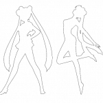 Siluetas femeninas - Vector SVG DXF para CNC Router y Laser CO2 - Descargable gratis | Stanser