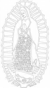 Virgen María con oración