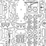 Automóvil 4 ruedas - Vector descarganle para corte CNC y grabado laser gratis | Stanser